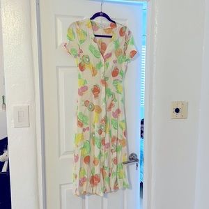 Adorable Warehouse summer fruits dress-UK size 10/US size 6